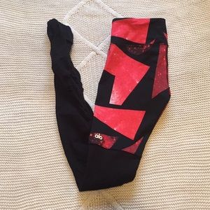 NWOT Alo Yoga Ribbed Goddess Leggings - S